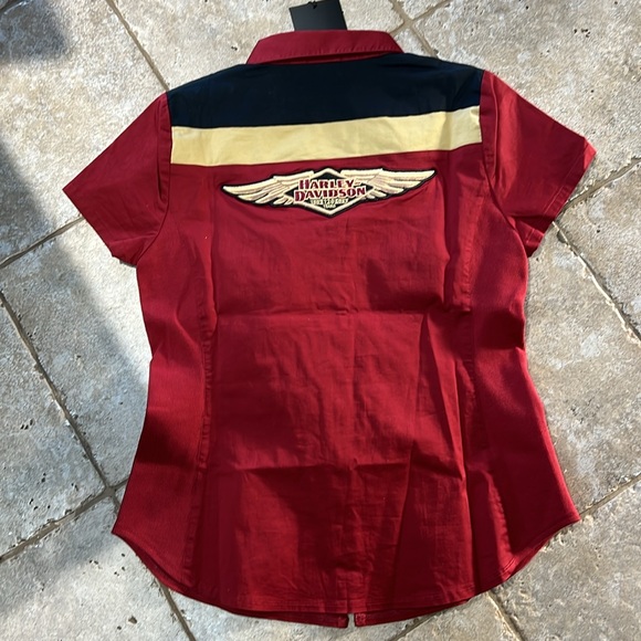 NEW!! Gorgeous Harley Davidson 120th Element Anniversary Edition zip up shirt - Picture 7 of 8